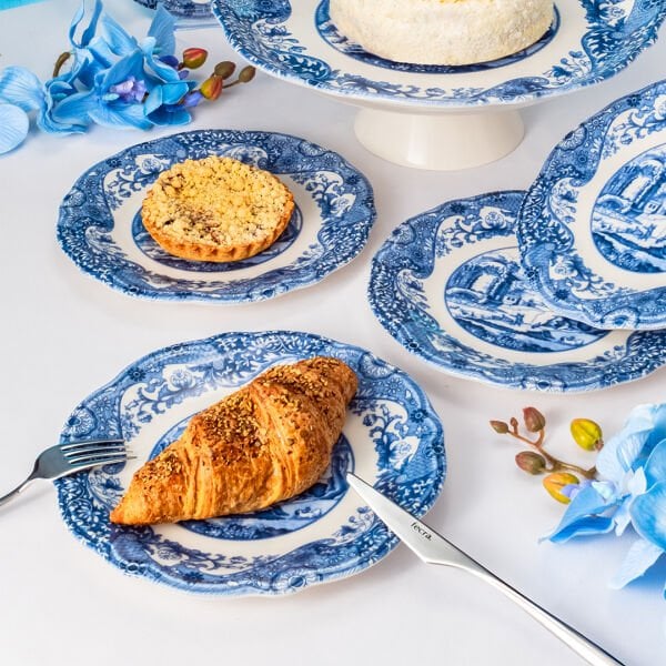 Fecra Vintage Blue  8 Parça Sunum Seti