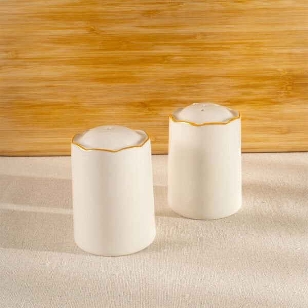 Fecra Blanc Tuzluk ve Biberlik  Altın Yaldızlı