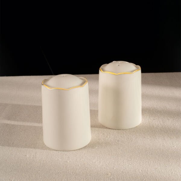 Fecra Blanc Tuzluk ve Biberlik  Altın Yaldızlı