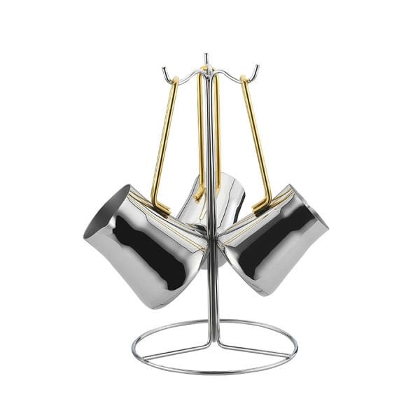 Kütahya Porselen Nil 18 Parça Çelik Tencere Çeyiz Seti Gold Kulp