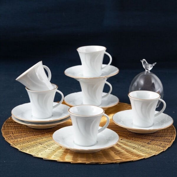 Güral Porselen Soprano 12 Parça Kahve Fincan Takımı