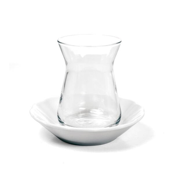 Güral Porselen Acem 6'lı Çay Tabağı Seti