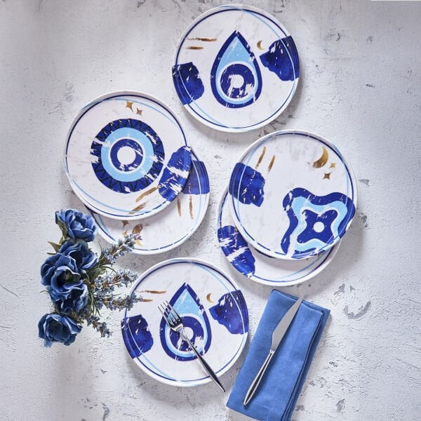 Fecra Teos 6 Parça Pasta Tabağı Seti