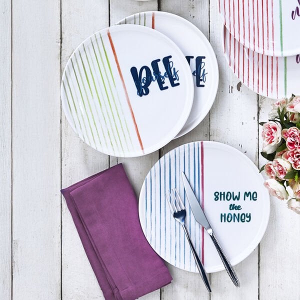 Fecra Text 6 Parça Pasta Tabağı Seti