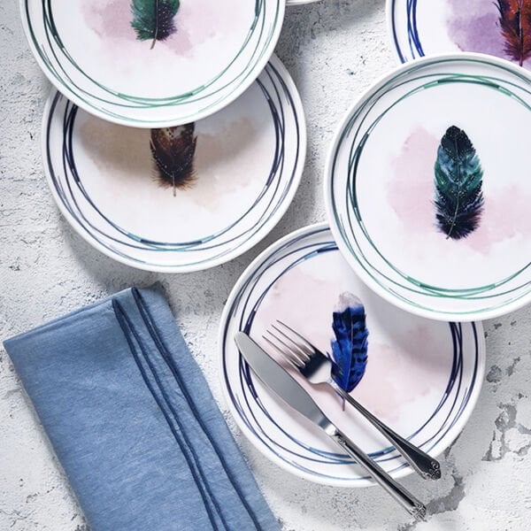 Fecra Tirga 6 Parça Pasta Tabağı Seti