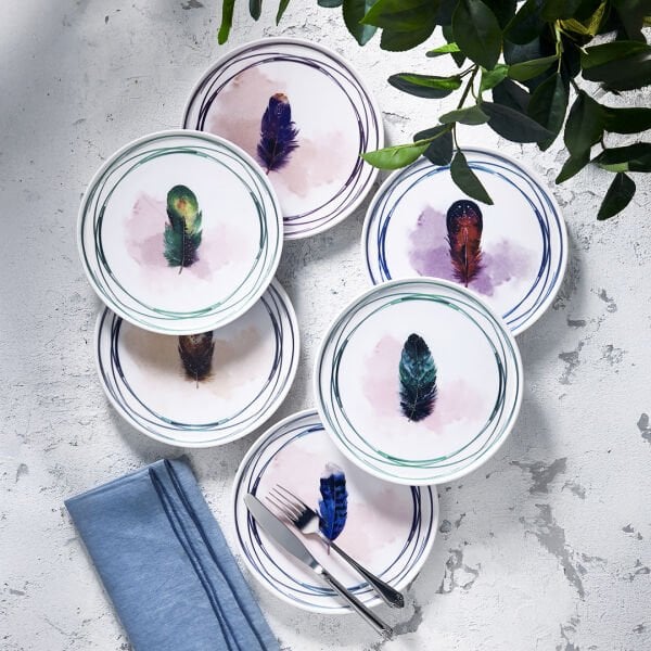 Fecra Tirga 6 Parça Pasta Tabağı Seti