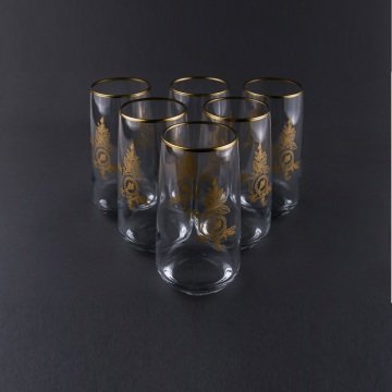 Elegance  32 Parça Cam Set Mat Gold File
