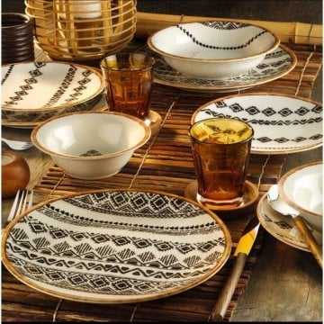 Kütahya Porselen Nano Ceram 24 Parça Yemek Takımı DG160