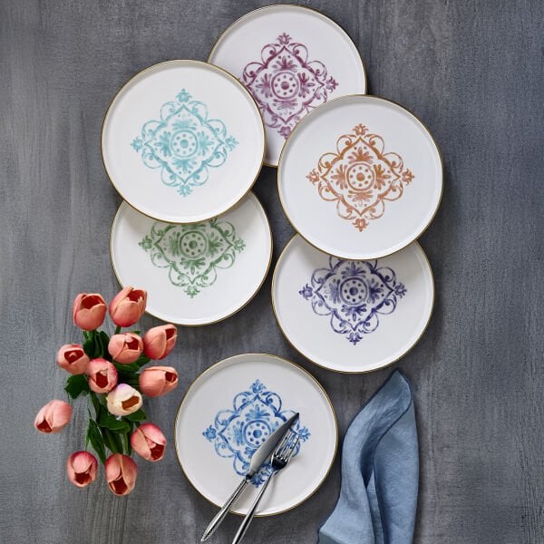 Fecra Miras 6 Parça Pasta Tabağı Seti