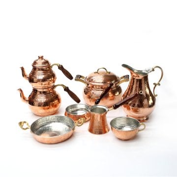 11 Parça El İşçiliği Bakır Set