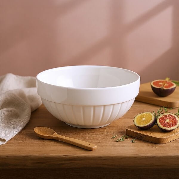 Güral Porselen 23 Cm Rölyefli  Salata Kase