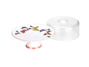 Biev Ppt 1800 Ayaklı Kek Fanus 27Cm