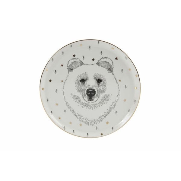 Porland Forest 4 Parça Düz Tabak Seti 20 cm