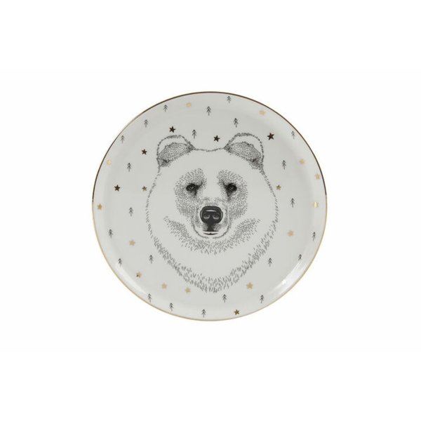 Porland Forest 4 Parça Düz Tabak Seti 20 cm