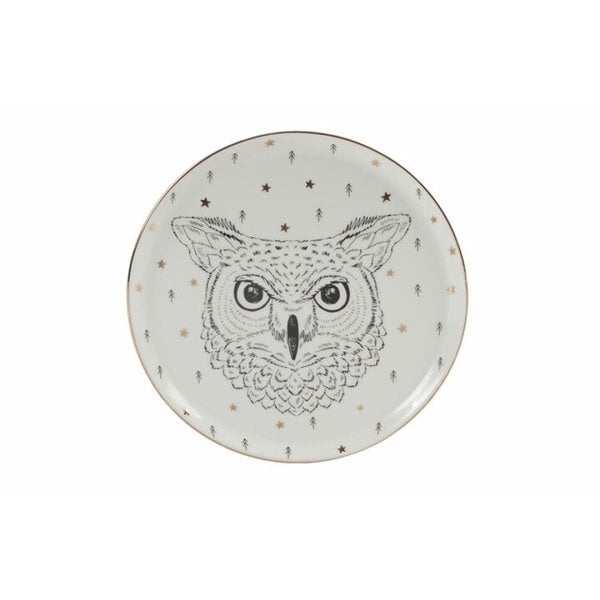 Porland Forest 4 Parça Düz Tabak Seti 20 cm