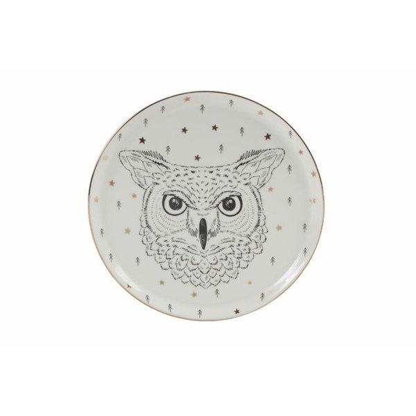 Porland Forest 4 Parça Düz Tabak Seti 20 cm