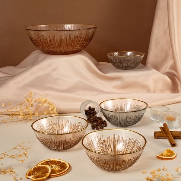 Fecra Mystic 5 Parça Kase ve Çerez Seti