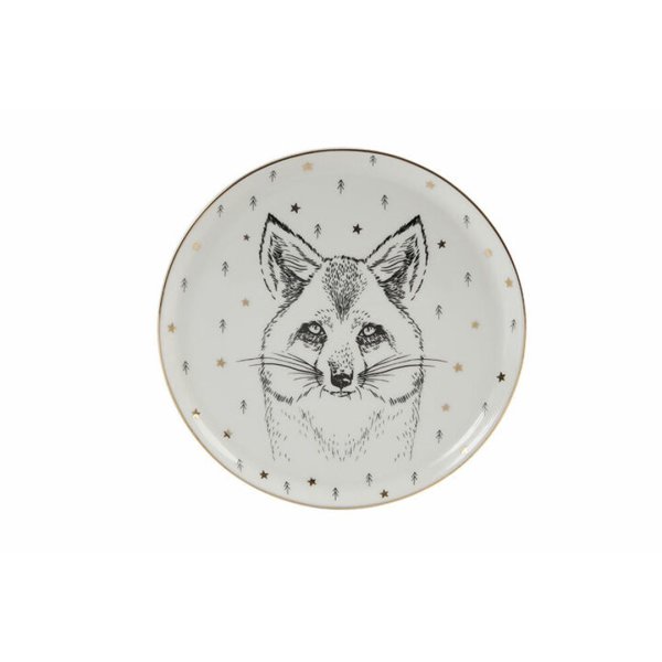 Porland Forest 4 Parça Düz Tabak Seti 20 cm