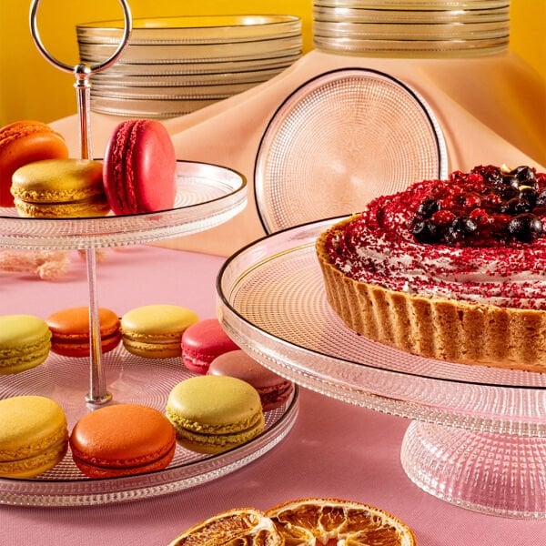 Fecra Loren 14 Parça Servis ve Sunum Seti Siyah Fileli