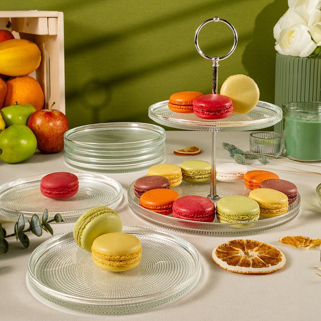 Fecra Loren 7 Parça Servis ve Sunum Seti Natürel