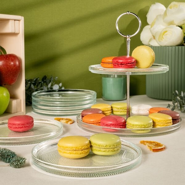 Fecra Loren 7 Parça Servis ve Sunum Seti Natürel