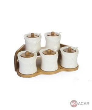 Acar Bambu 5'li Baharat Standı