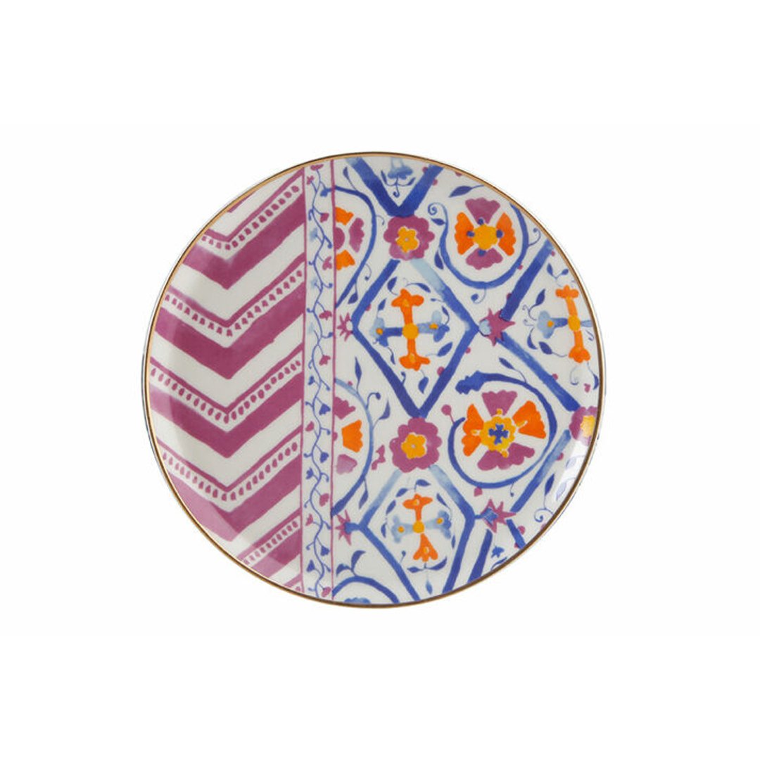 Porland Posh Desen6 Düz Tabak 20 cm
