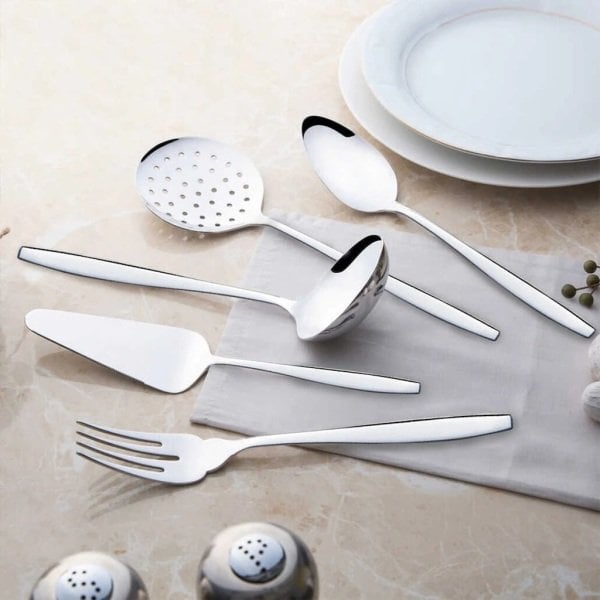 Nehir Sahra 5 Parça Paslanmaz Çelik Servis Takımı