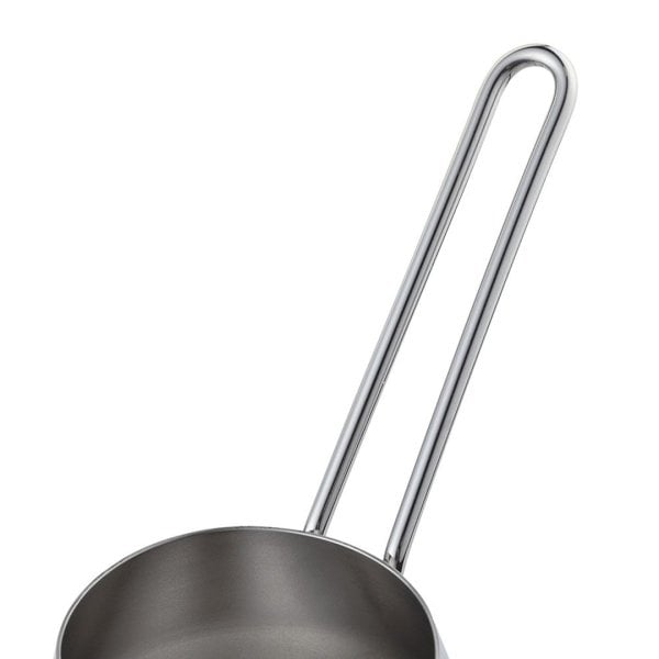 Nehir Modern Askı Standlı 4 Parça Çelik Cezve Seti