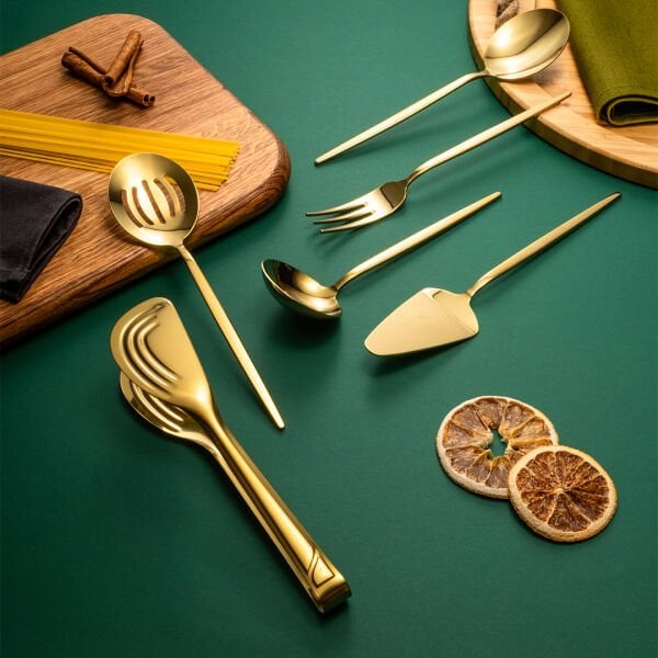 Fecra Luxe Gold 6 Parça Servis Set