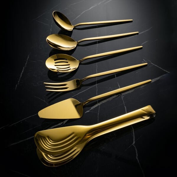 Fecra Luxe Gold 6 Parça Servis Set