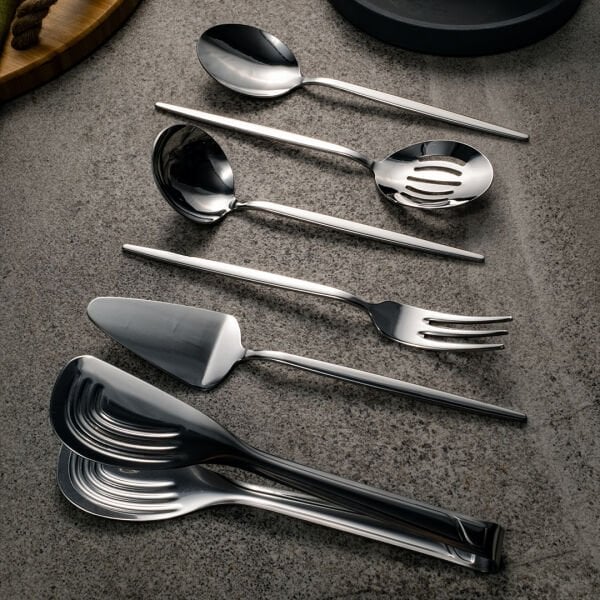 Fecra Luxe Silver 6 Parça Servis Seti Sade