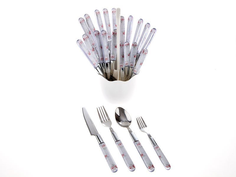 Biev Pretty Rose 24 Parça Çatal Kaşık Bıçak S SGR1302