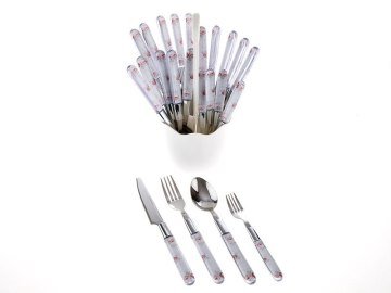 Biev Pretty Rose 24 Parça Çatal Kaşık Bıçak S SGR1302