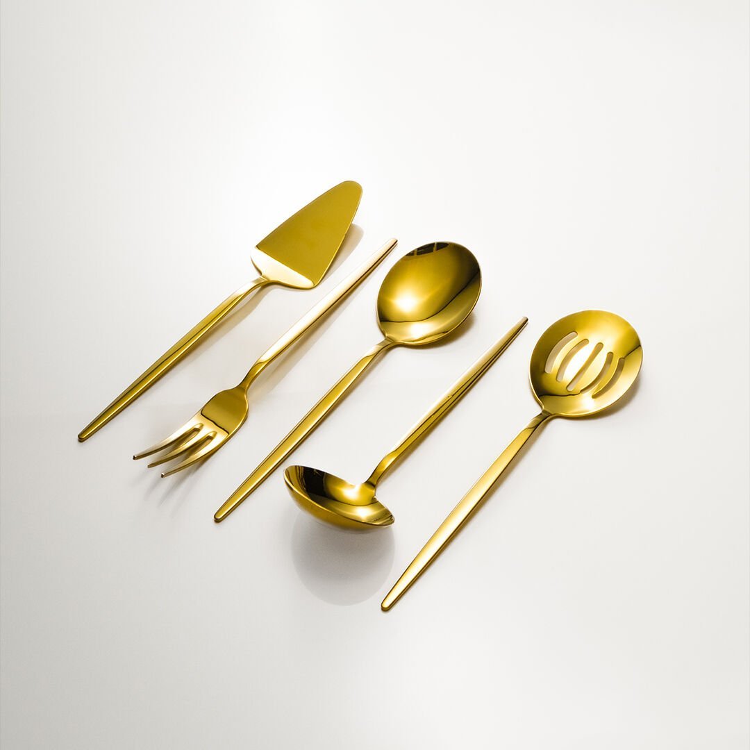 Fecra Pure 5 Parça Servis Seti Gold
