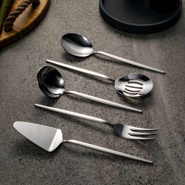 Fecra Pure 5 Parça Servis Seti Sade