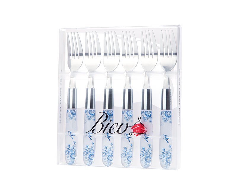 Biev Blue Design 6'lı Tatlı Çatalı SGR1303-6F