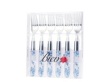 Biev Blue Design 6'lı Tatlı Çatalı SGR1303-6F