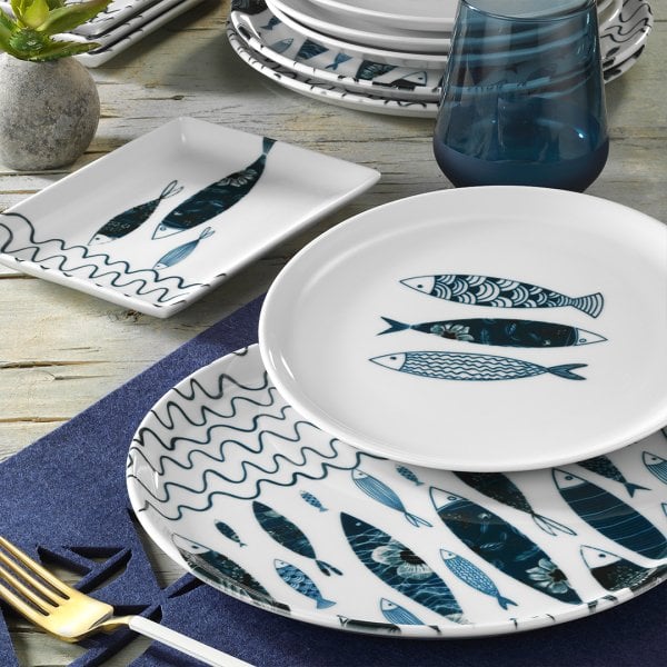 Porland Fish 18 Parça Sunum Ve Kahvaltı Seti