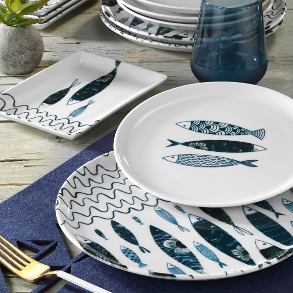Porland Fish 18 Parça Sunum Ve Kahvaltı Seti