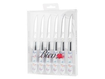 Biev SGR1308-6 Butterfly Senfony 6'lı Tatlı Bıçağı