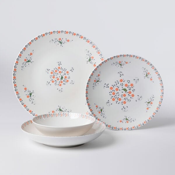 Güral Porselen Flow Premium 24 Parça Yemek Takımı