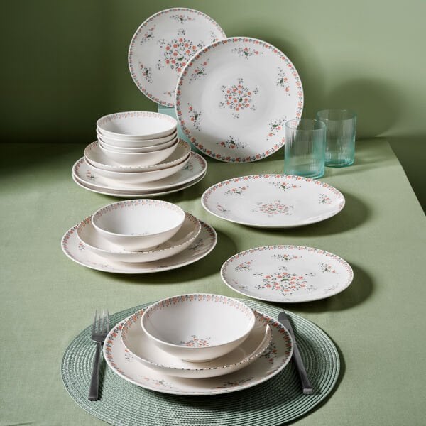 Güral Porselen Flow Premium 24 Parça Yemek Takımı