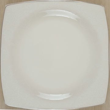 Kütahya Porselen Bone Mare 62 Parça 955920 Desen Platin Yemek Takımı