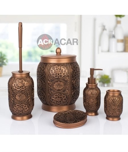 5'li Banyo Set Bakır