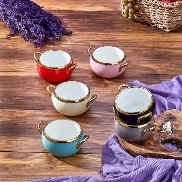 Paçi Mila 6'lı Kase Seti Renkli