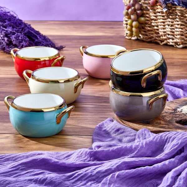 Paçi Mila 6'lı Kase Seti Renkli