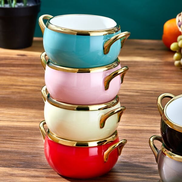 Paçi Mila 6'lı Kase Seti Renkli