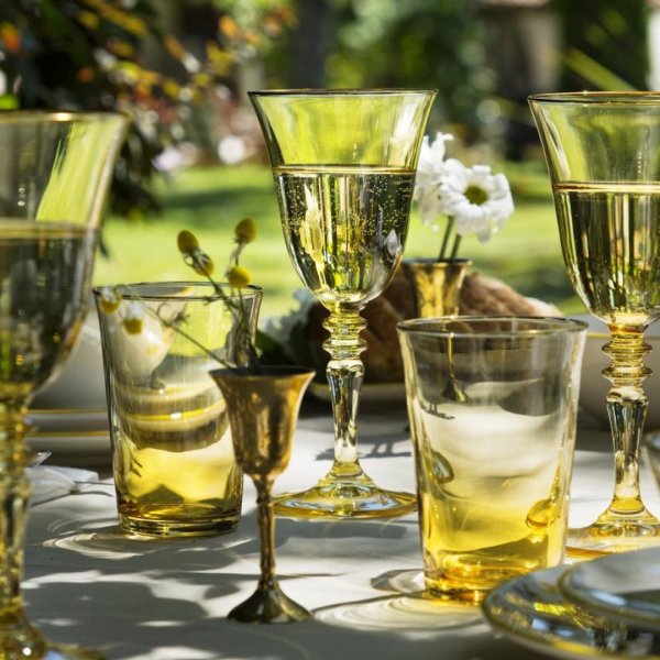 Rakle Gold Iconic 4'lü Su Bardağı Seti Sarı