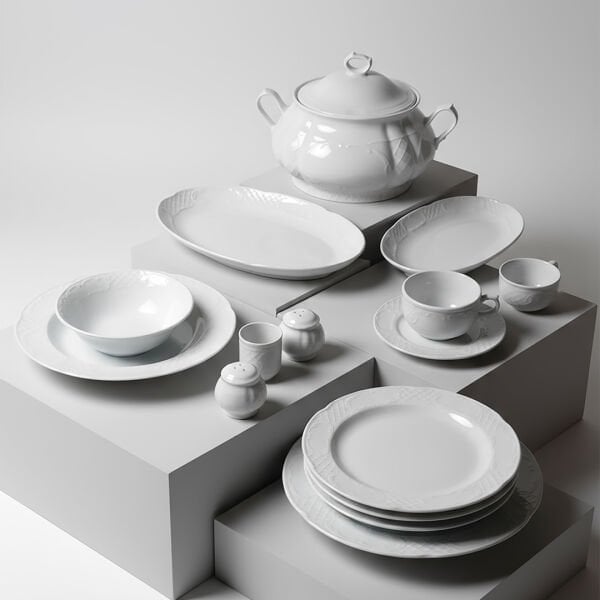 Güral Porselen Safir 82 Parça Yemek Takımı